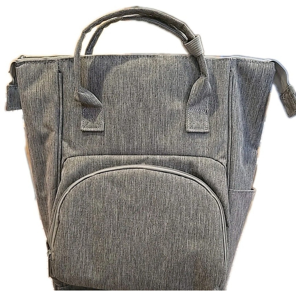 Unbranded Handbags - Insulated Backpack Tote Cooler Gray 3 Compart. Adjustable Strap NWOT (211)